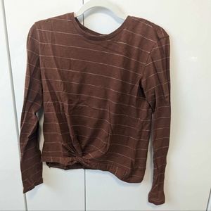 Dex Striped Shirt with Knot Detail